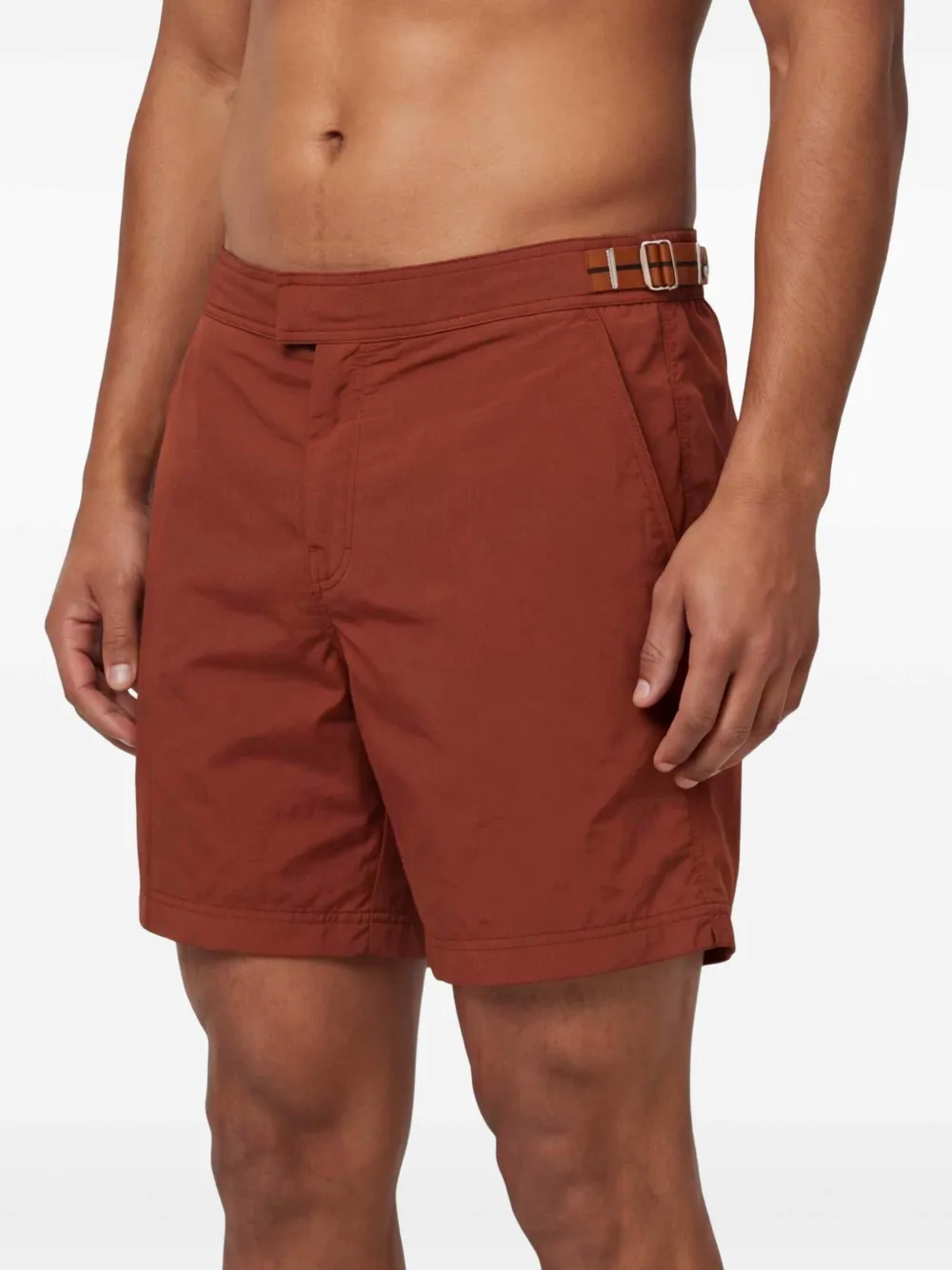 Zegna Zwembroek met gespsluiting Bruin