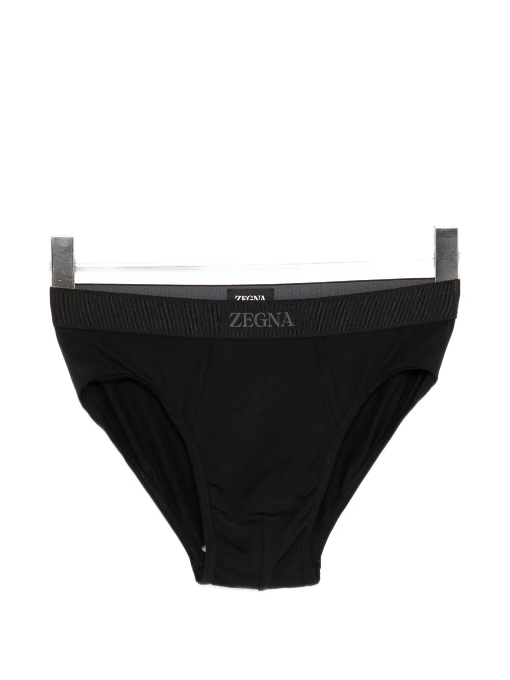 Zegna logo-waistband briefs - Nero