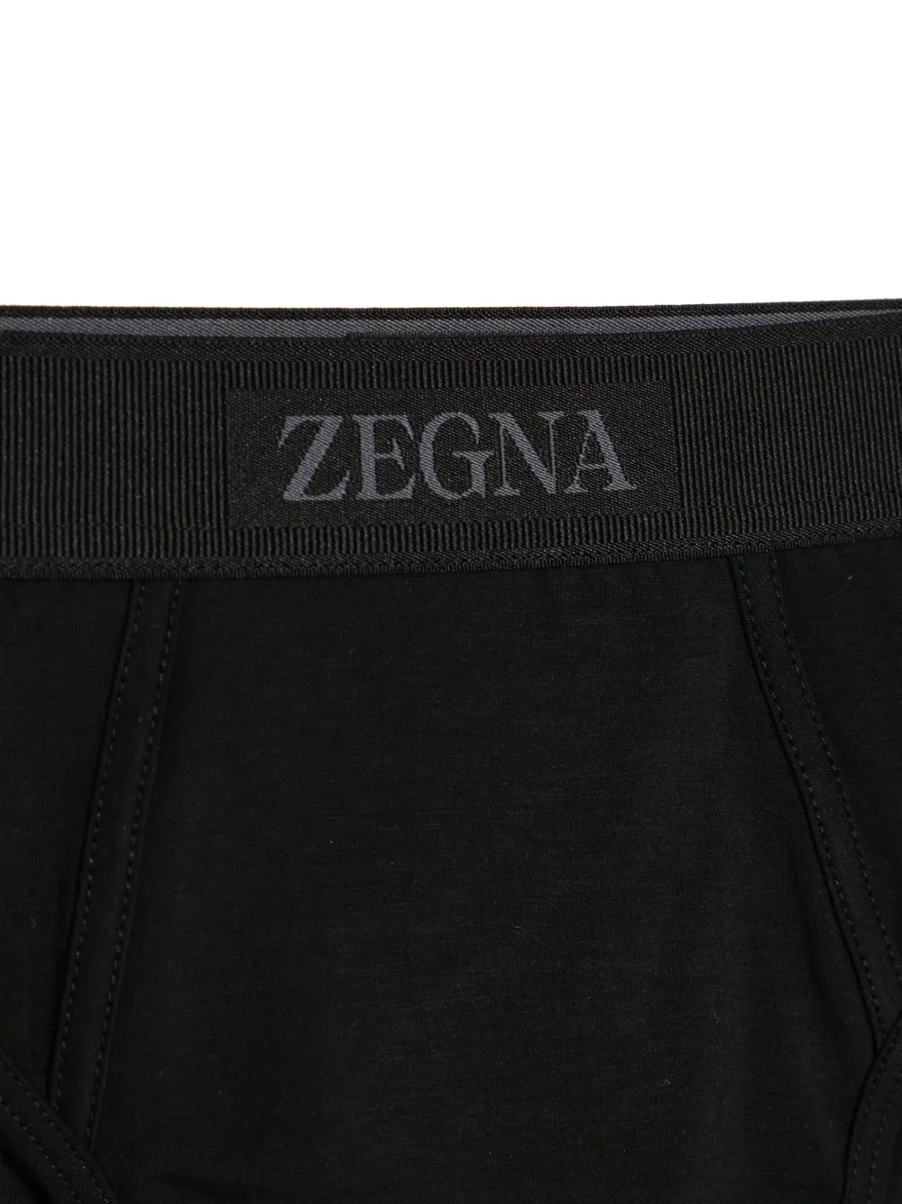 Zegna Slip met logoband Zwart