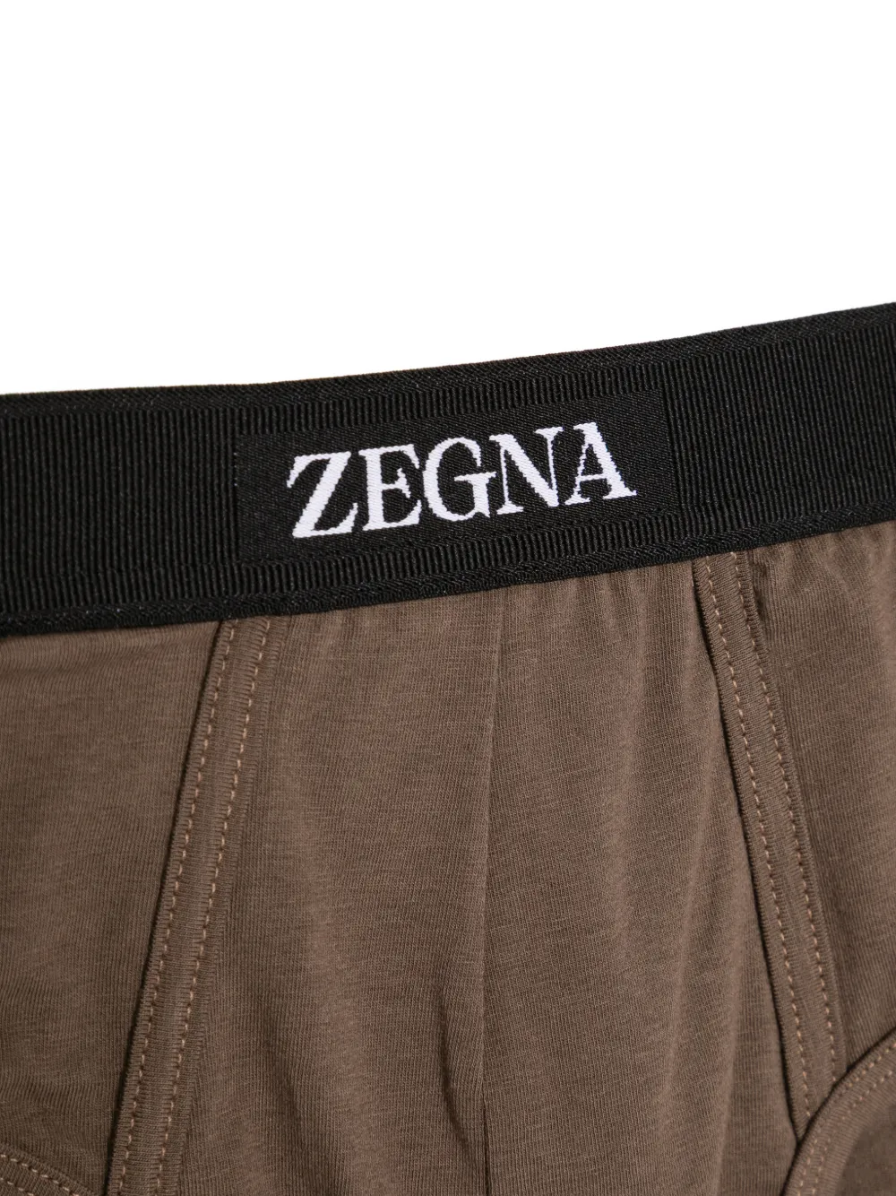 Zegna Slip met logoband Bruin
