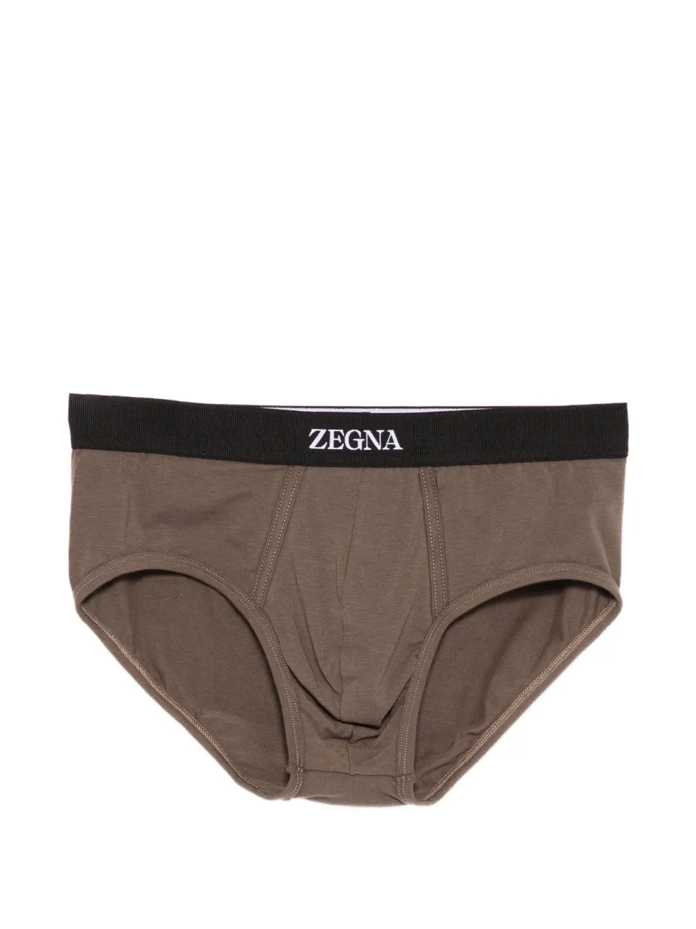 Zegna logo-waistband briefs - Braun