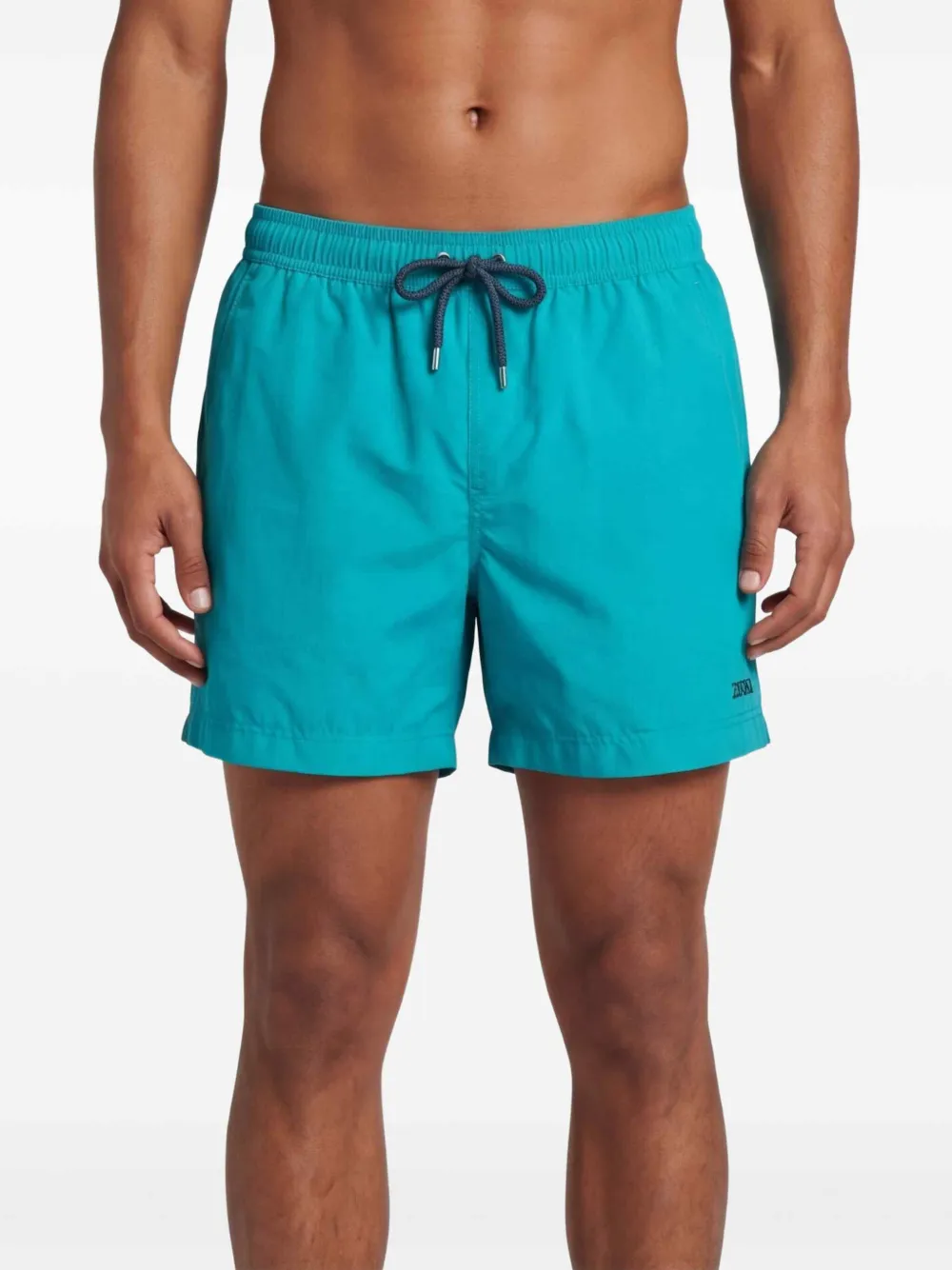 Zegna Zwembroek met trekkoord Blauw