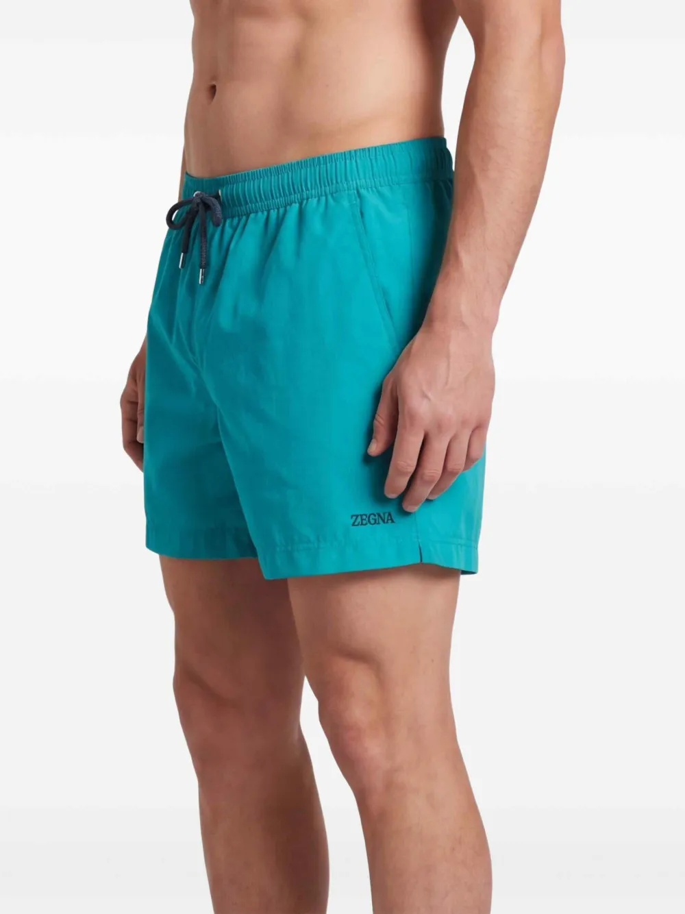 Zegna Zwembroek met trekkoord Blauw