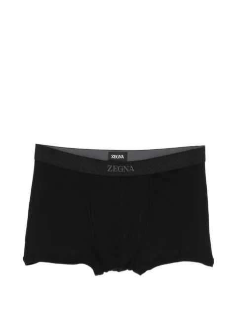 Zegna bañador con logo en la cinturilla