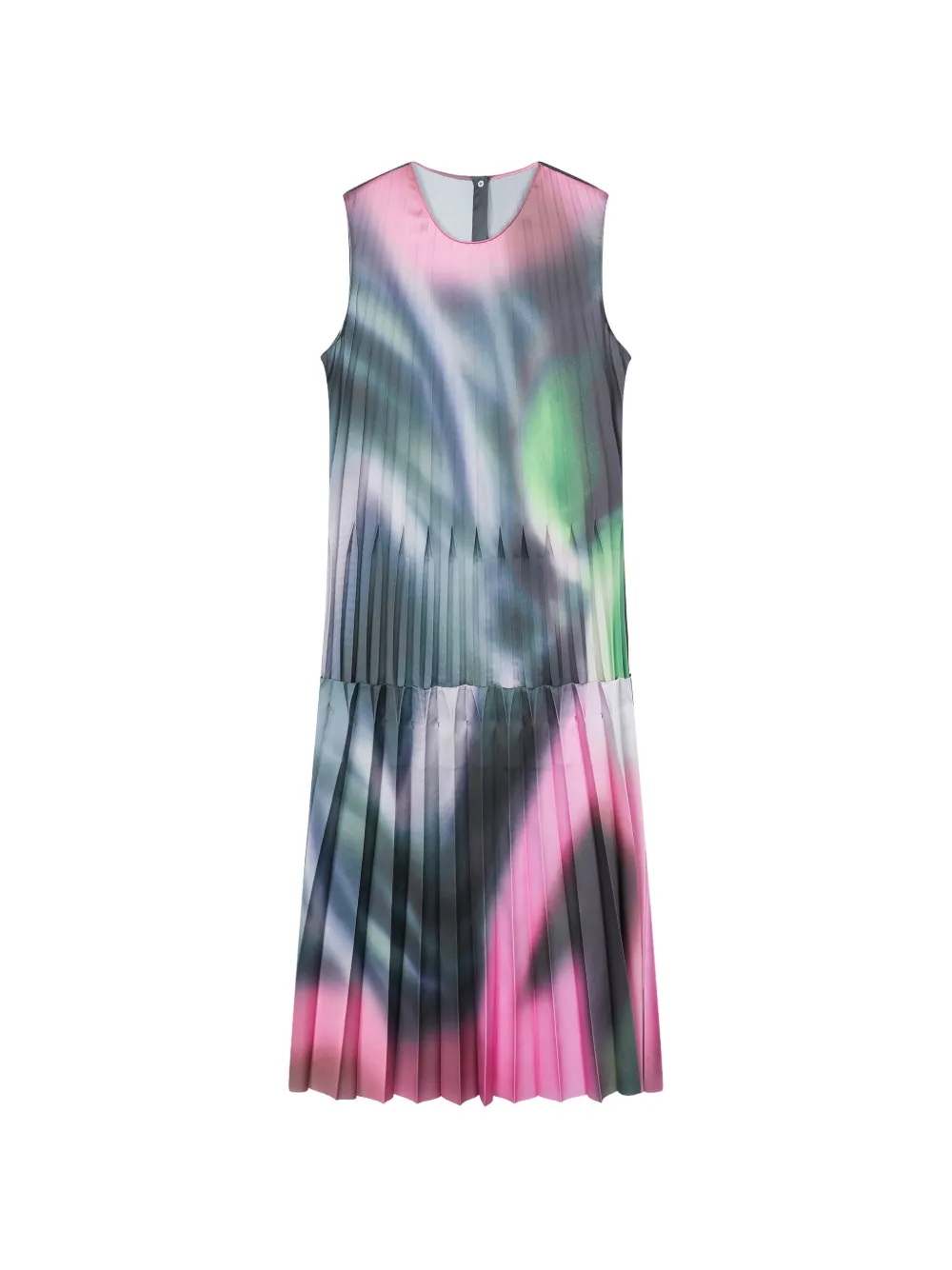 JNBY Geplooide jurk met grafische print Groen