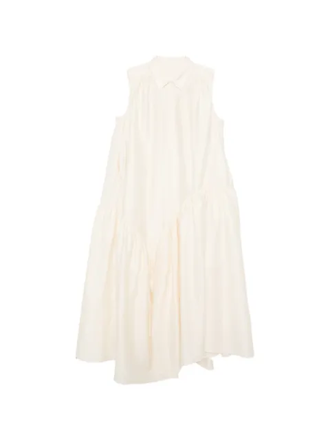 JNBY asymmetric gathered shirt dress