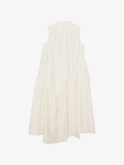 JNBY asymmetric gathered shirt dress
