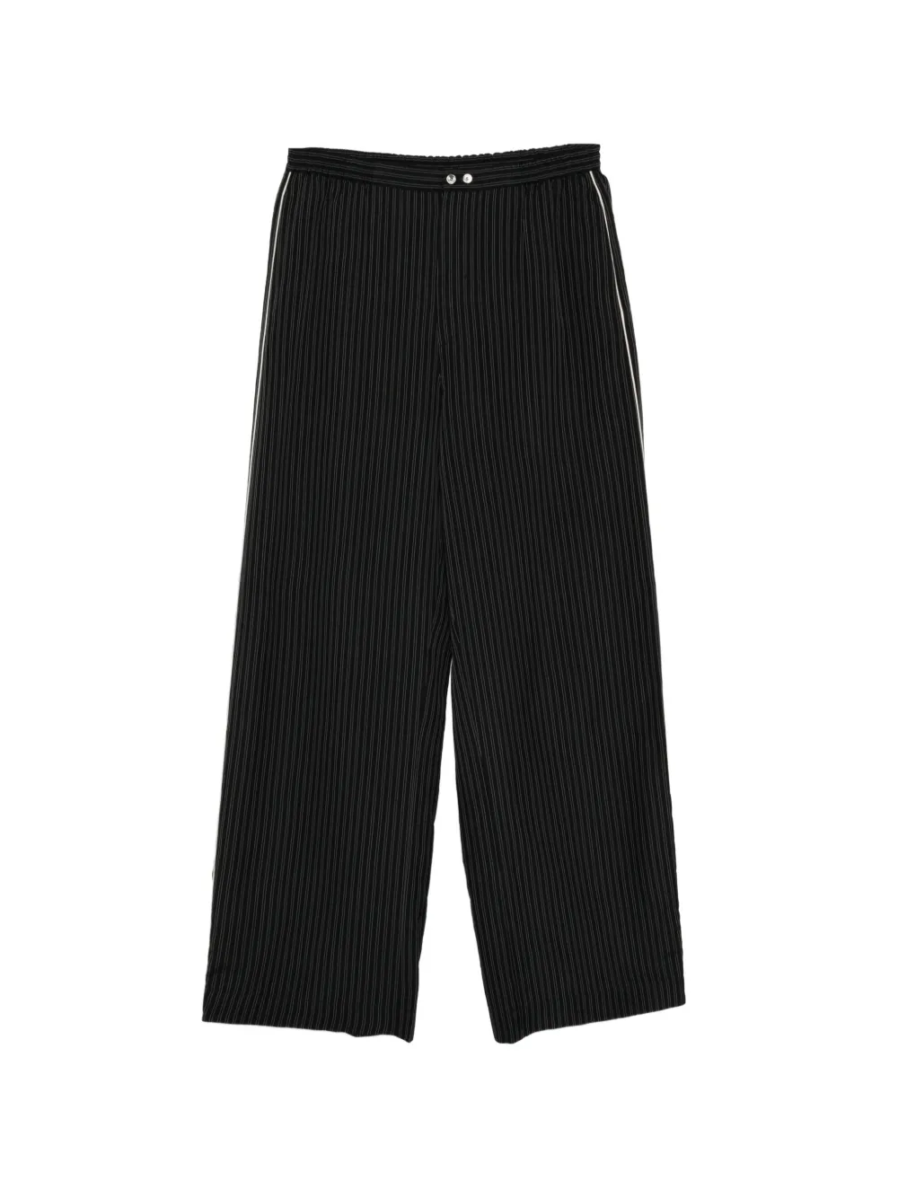 JNBY Pantaloni gessati a gamba ampia - Nero