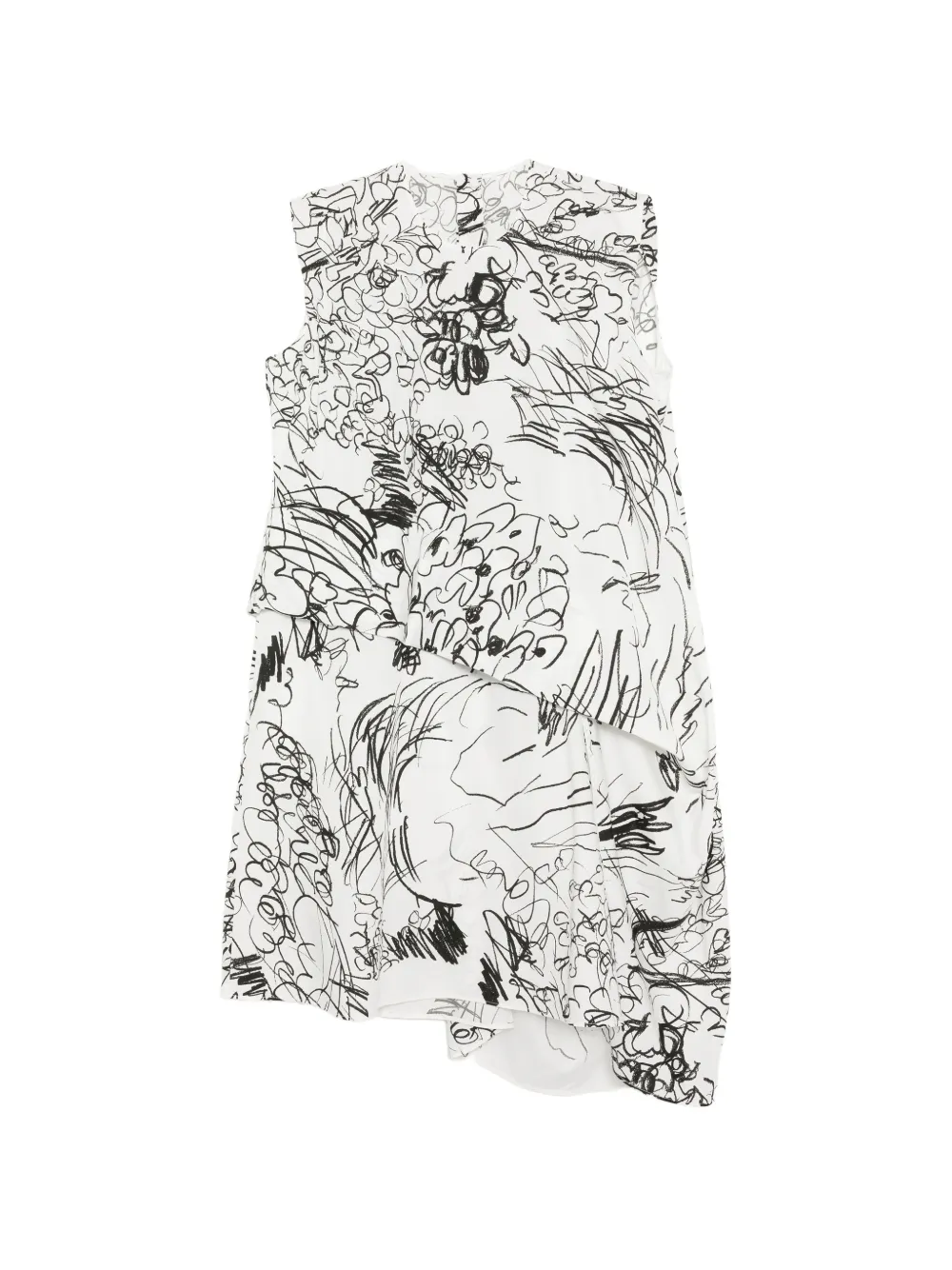 JNBY Abito sartoriale a fiori - Bianco