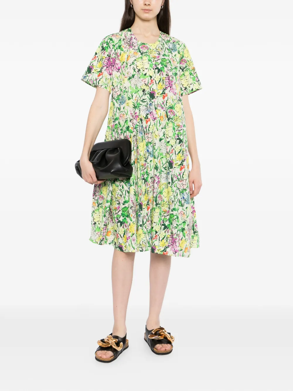 JNBY Jurk met bloemenprint Groen