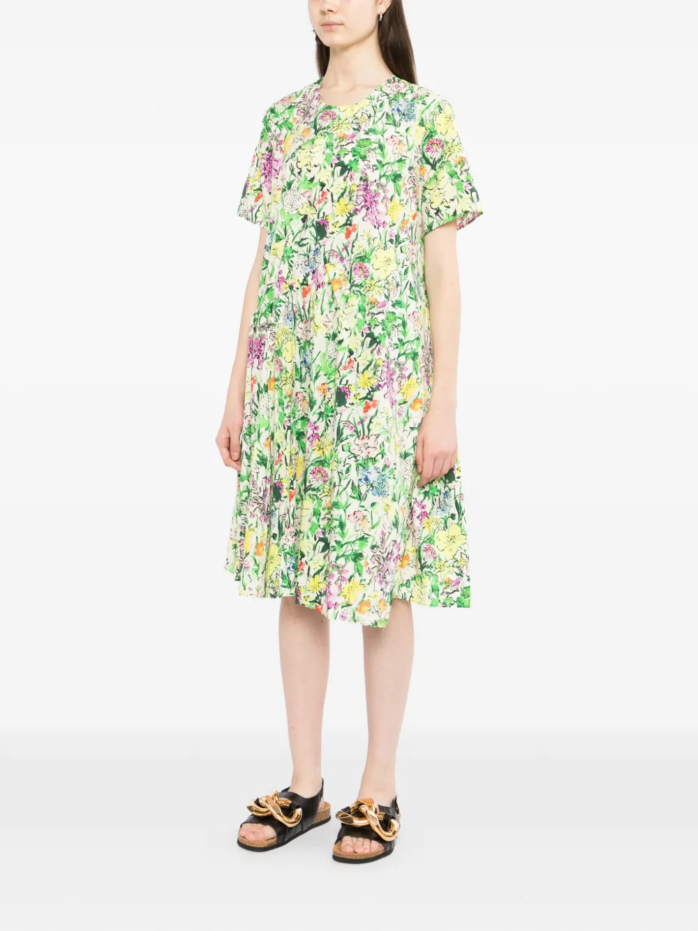 JNBY Jurk met bloemenprint Groen