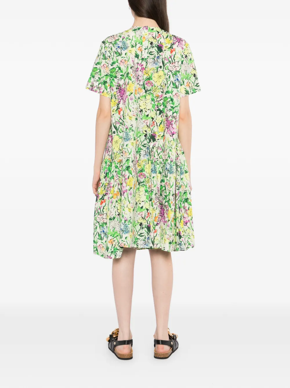 JNBY Jurk met bloemenprint Groen