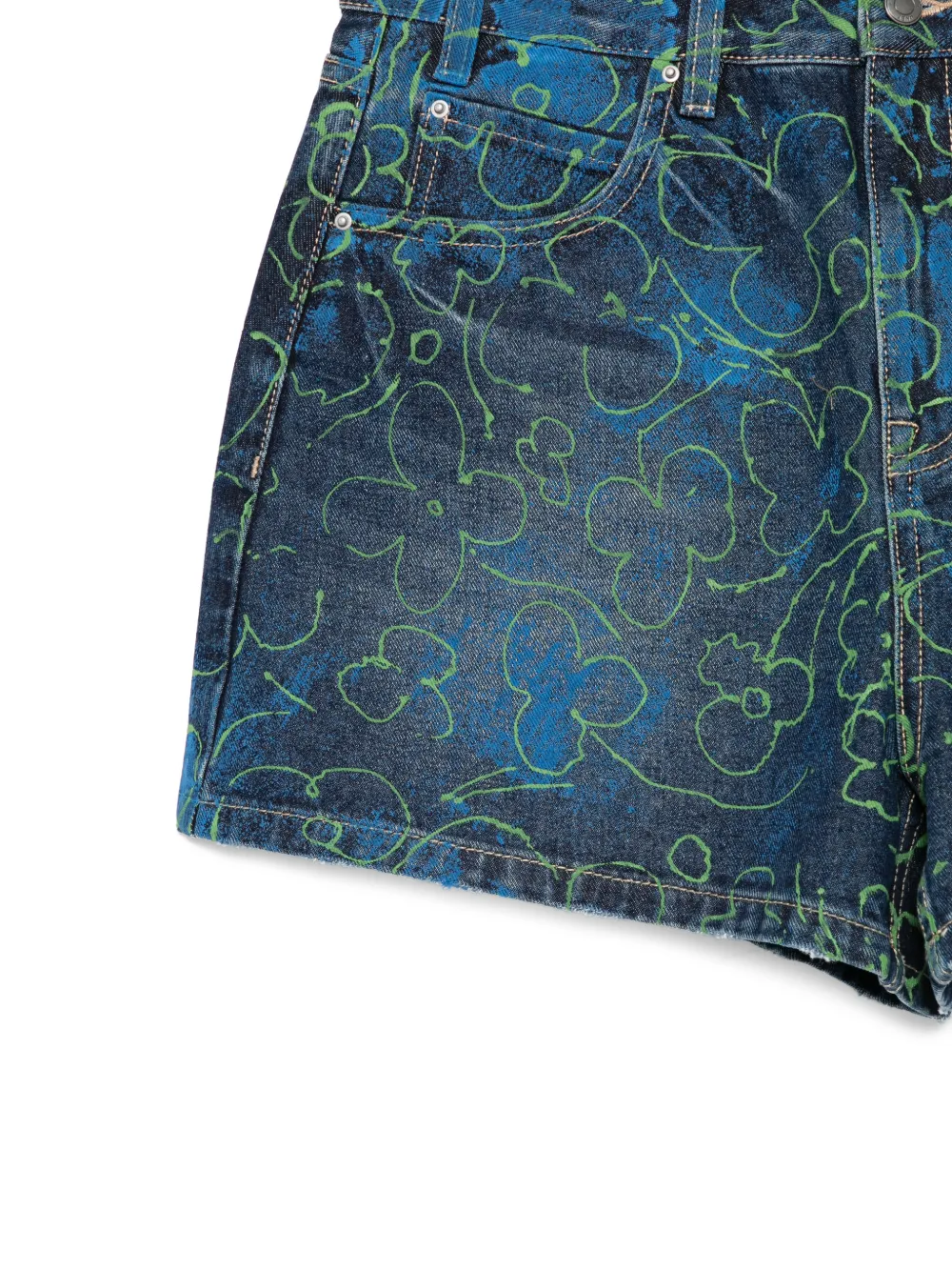 JNBY Shorts met bloemenprint Blauw