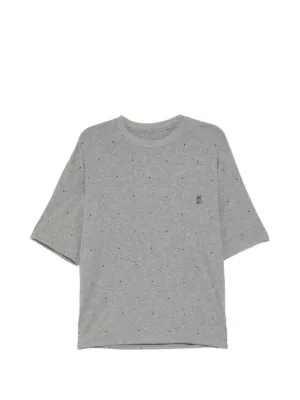 CROQUIS number-embroidered T-shirt | Black | FARFETCH UK