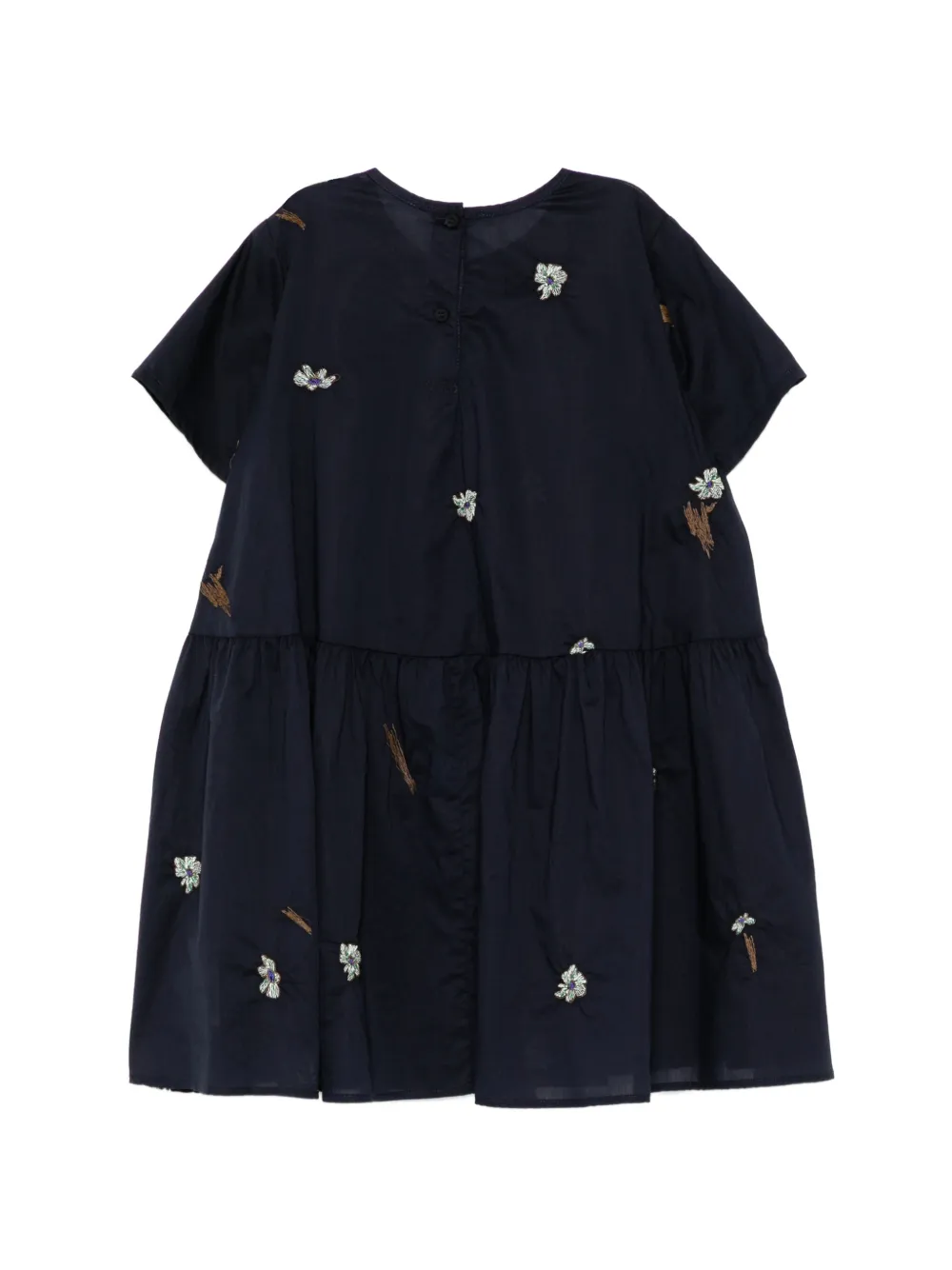 jnby by JNBY Jurk met geborduurde bloemen Blauw