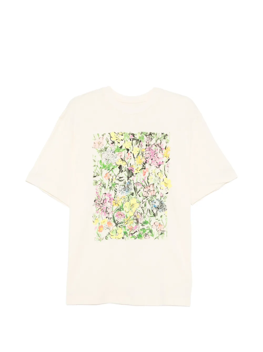 JNBY T-shirt a fiori - Toni neutri