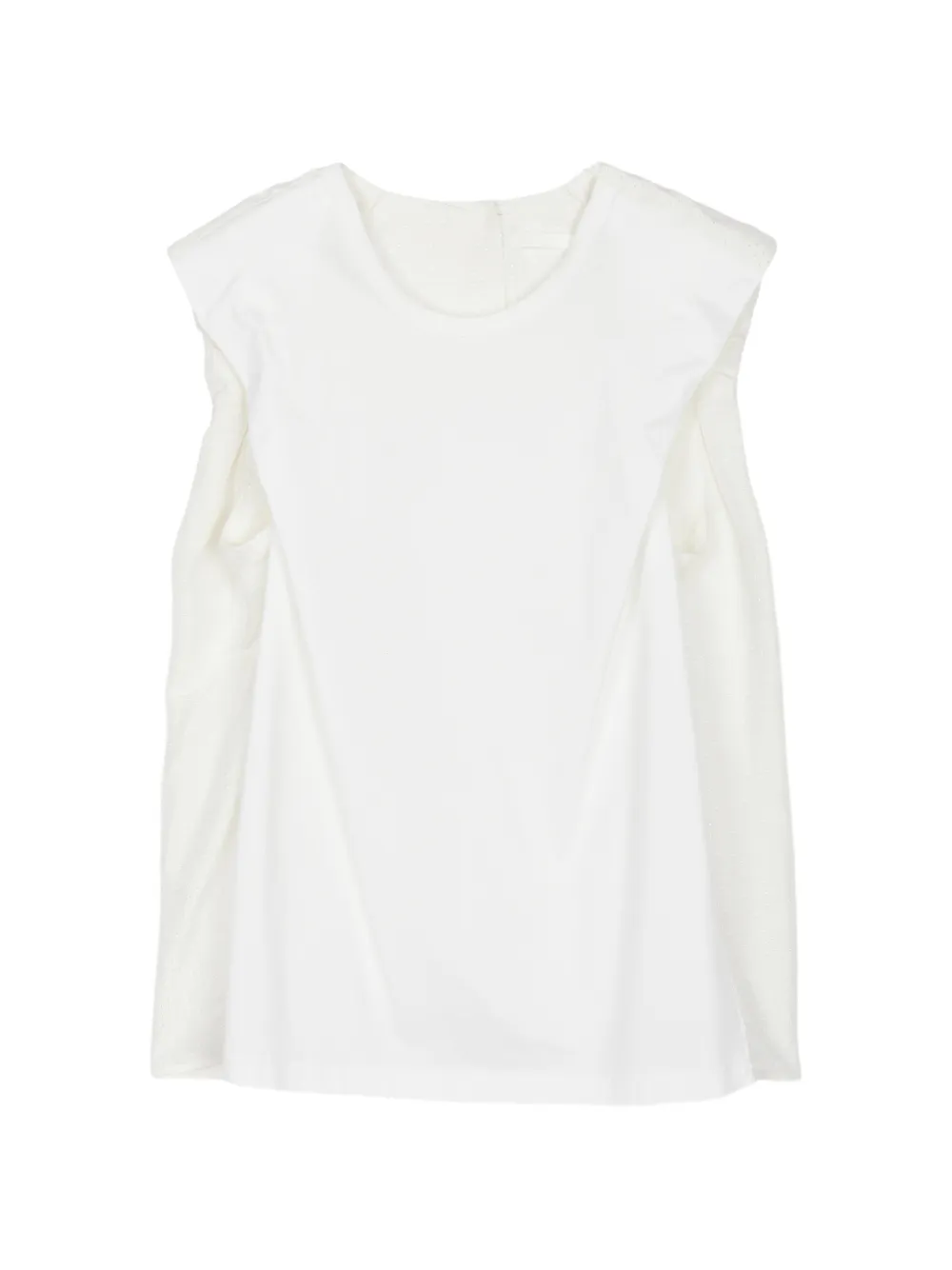 JNBY Blusa smanicata a pois - Bianco