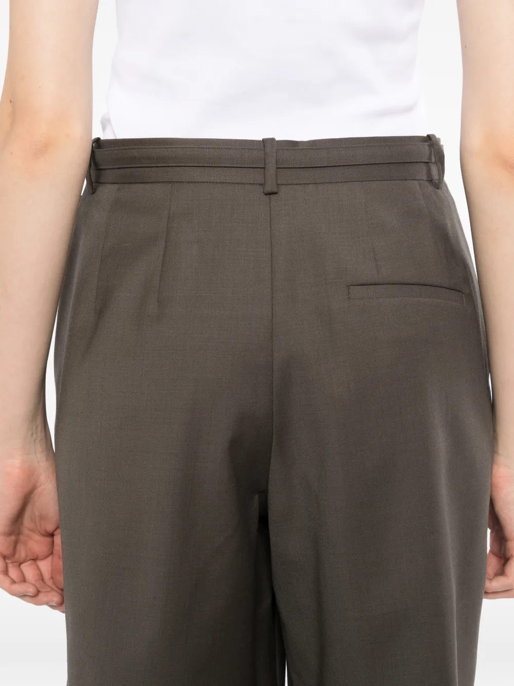JNBY Shorts van wolblend met textuur Groen
