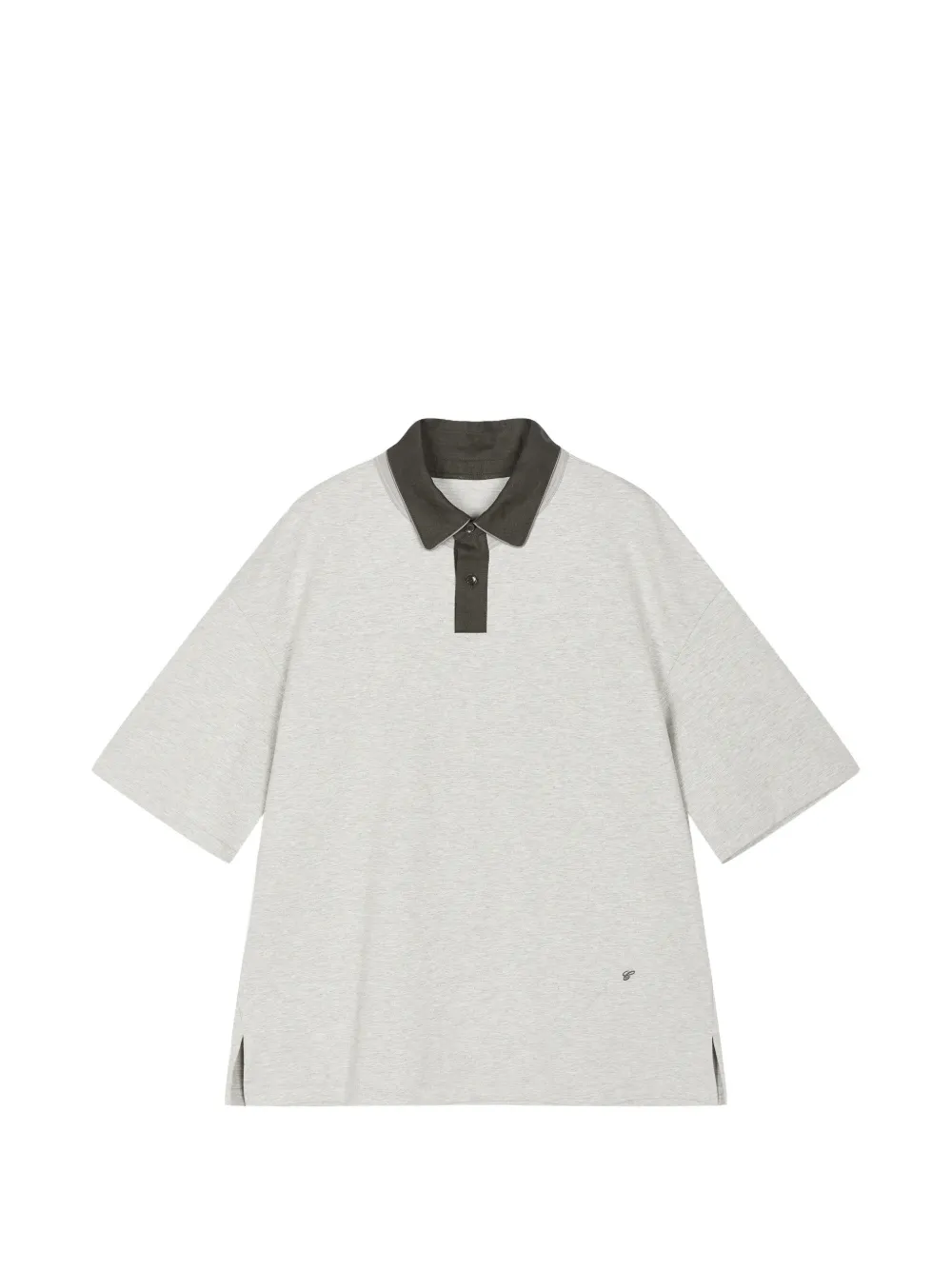 CROQUIS Polo con colletto doppio - Grigio