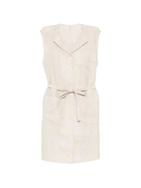 LESS Ärmelloses Kleid mit Kragen
