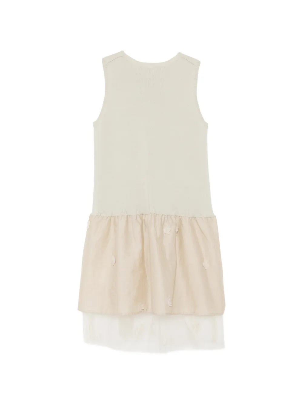 jnby by JNBY Gelaagde jurk met ruches Beige