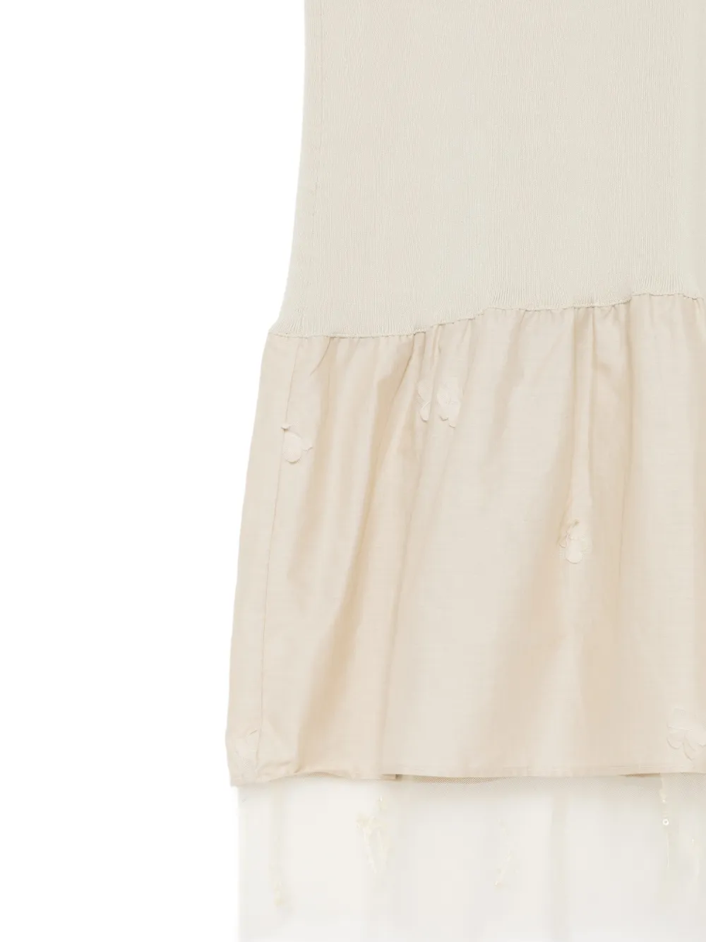 jnby by JNBY Gelaagde jurk met ruches Beige