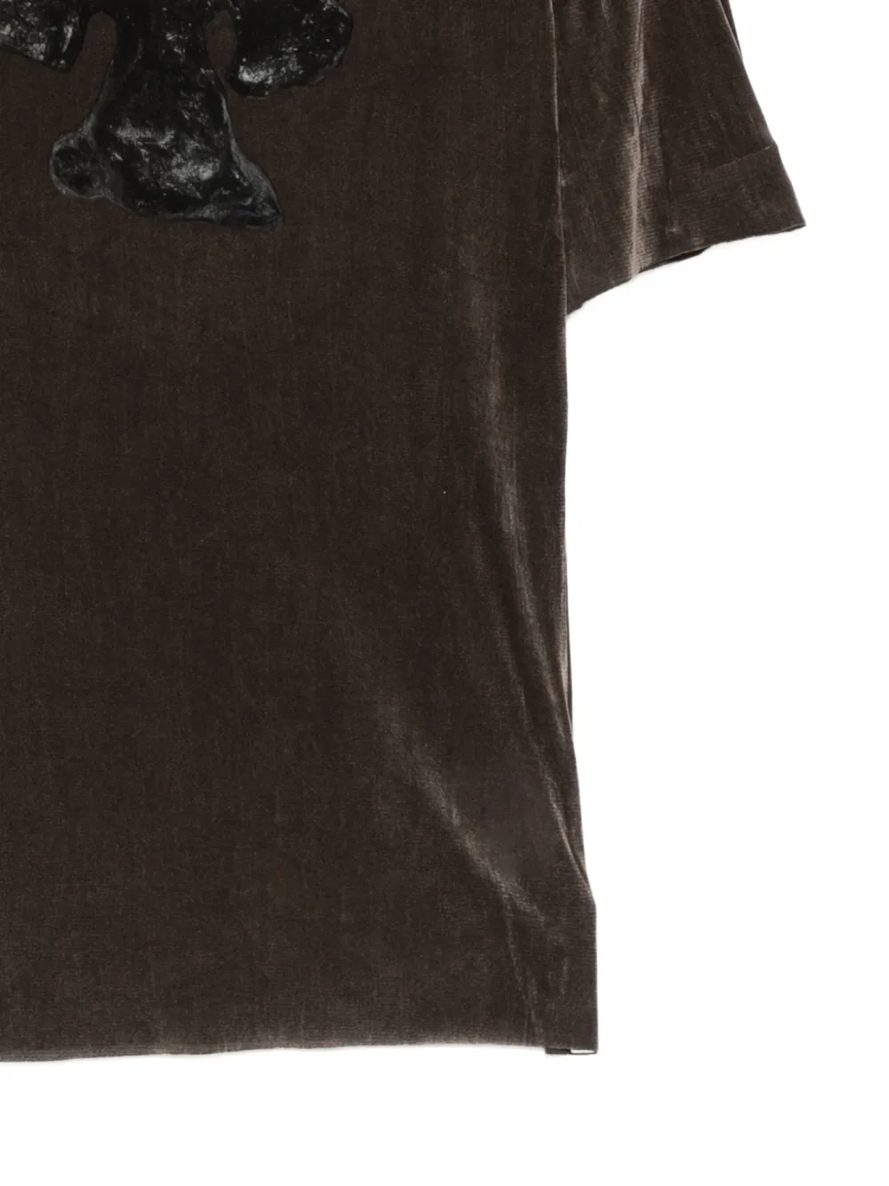 JNBY Fluwelen T-shirt Grijs