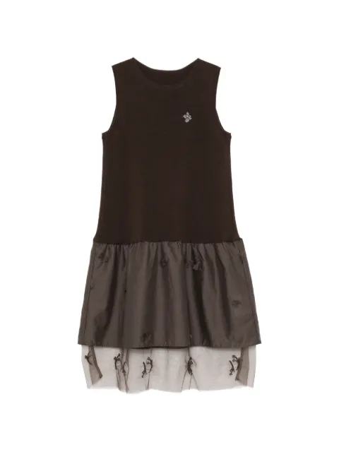 jnby by JNBY floral-appliqué multi-layer dress