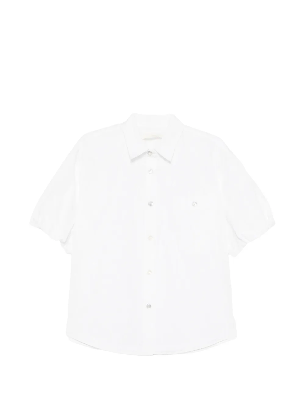JNBY Blusa a fiori con maniche a palloncino - Bianco