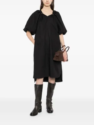 Vivienne Westwood Pulling Ruffled Midi Dress | Black | FARFETCH