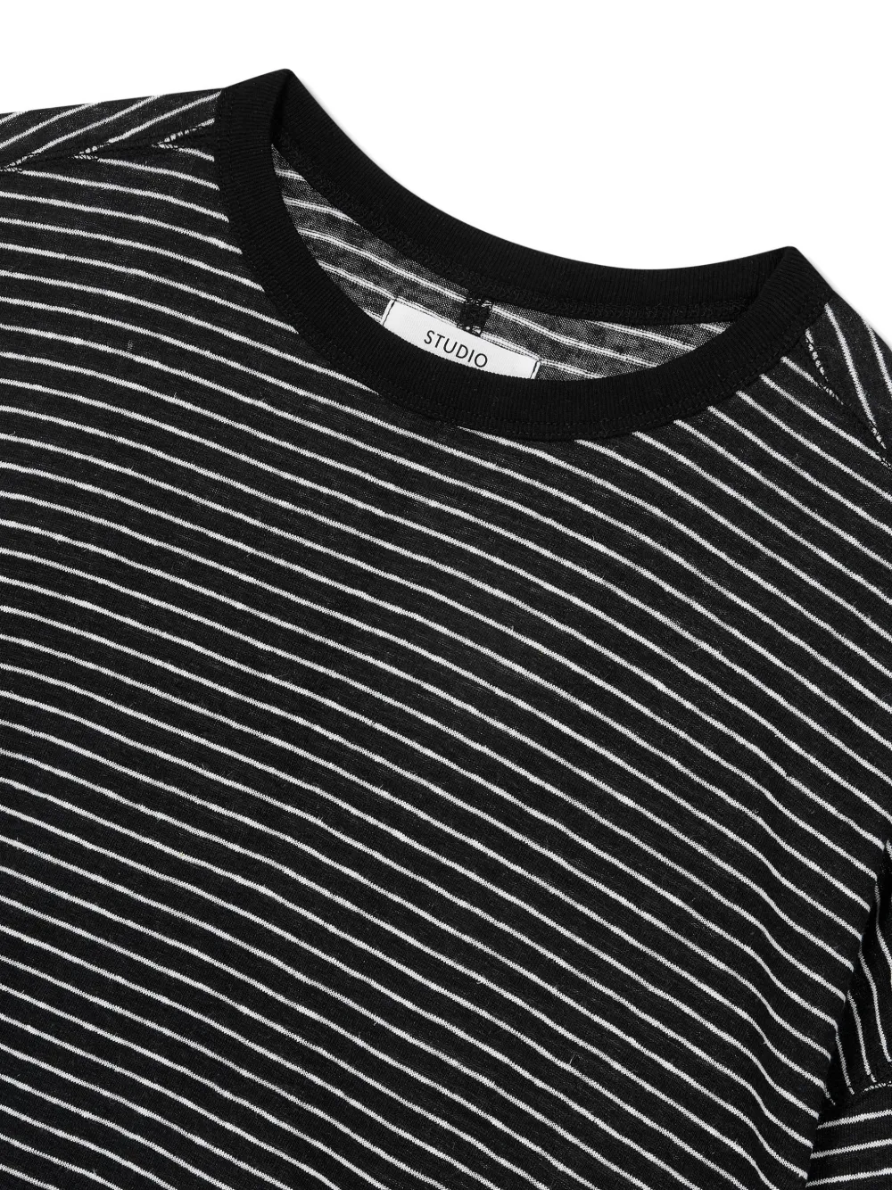 TOMBOY Gestreept T-shirt Zwart