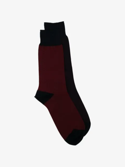 Zegna chaussettes à design réversible