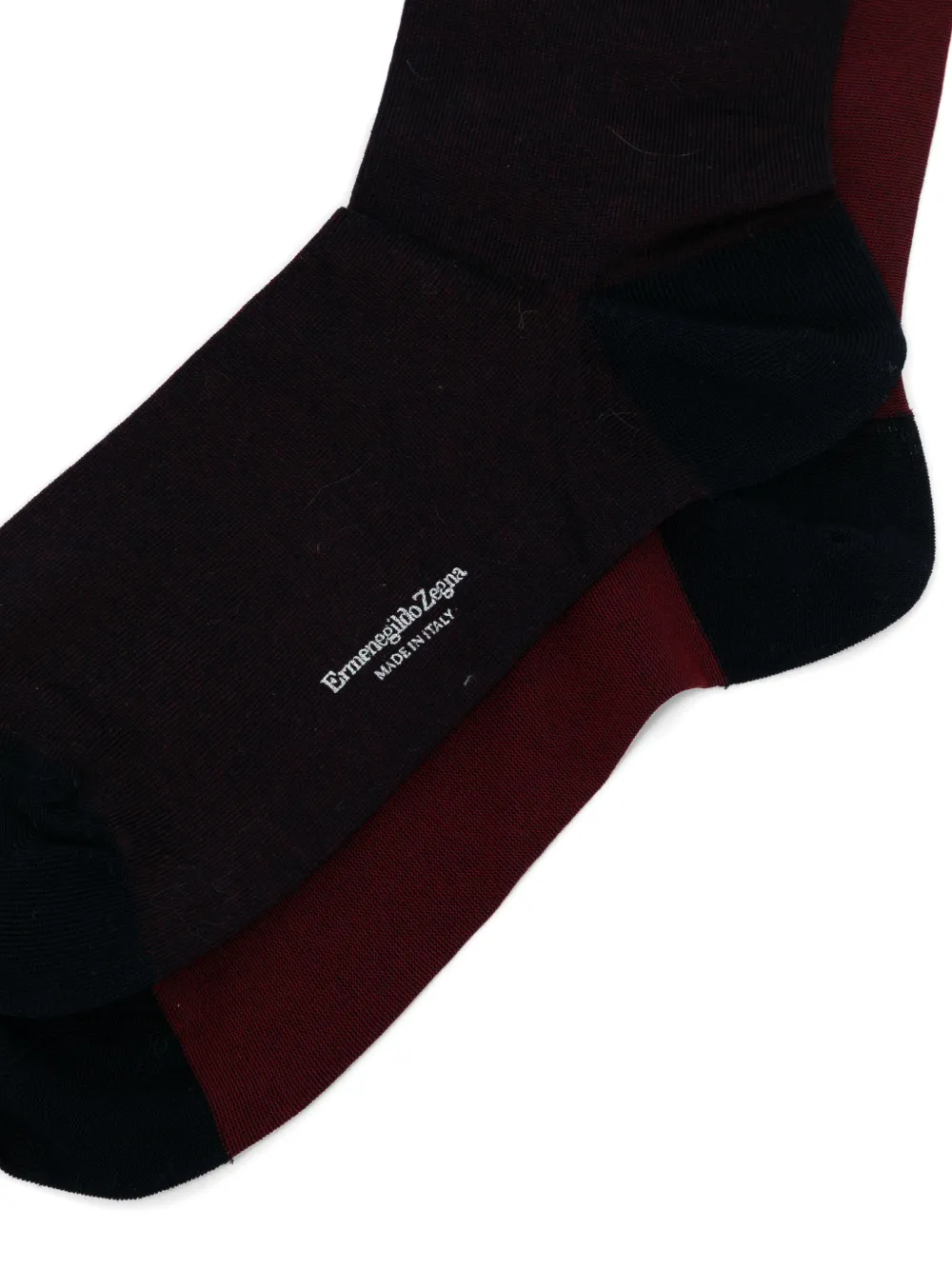 Zegna Omkeerbare sokken Rood