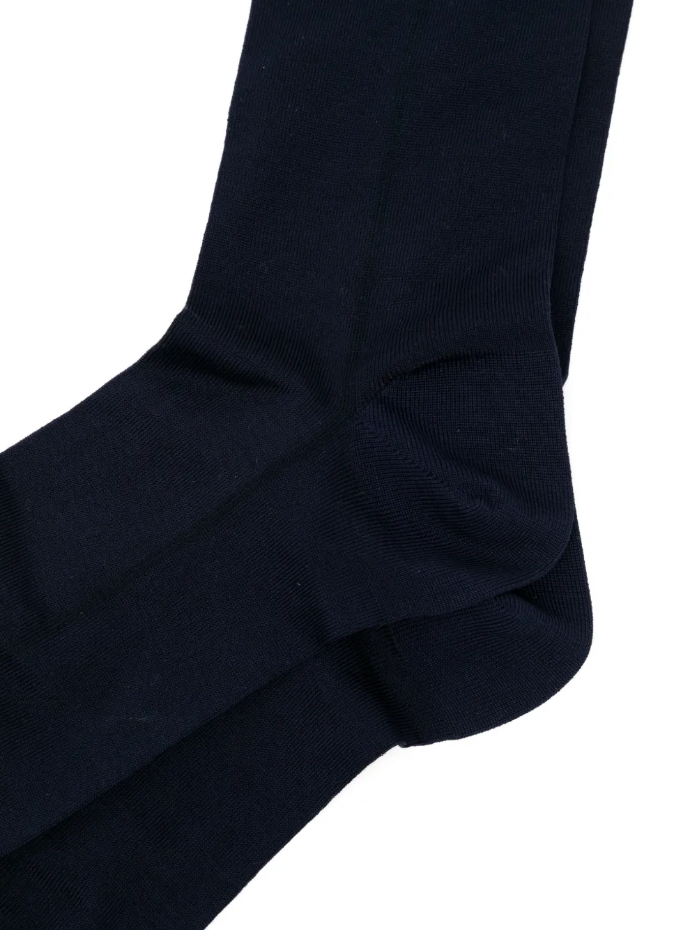 Zegna Sokken met geribbelde afwerking Blauw
