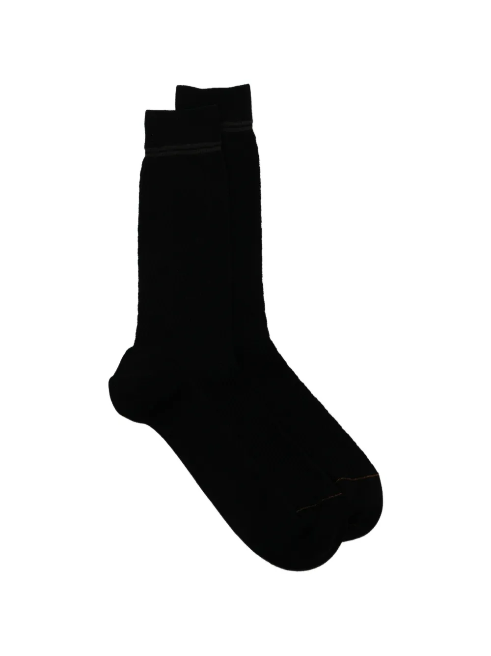 Zegna striped mid-calf socks - Nero