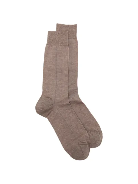 Zegna tonal-stitching socks