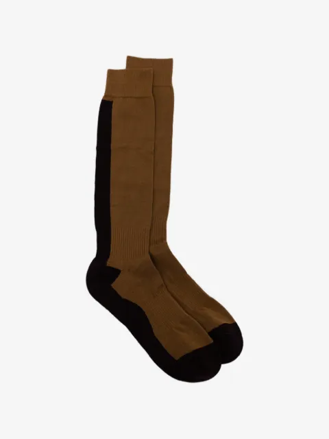 Zegna logo-print colour-block socks