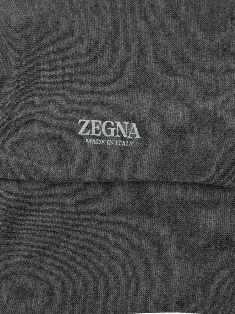  Zegna Calcetines De Punto Fino - Gris 