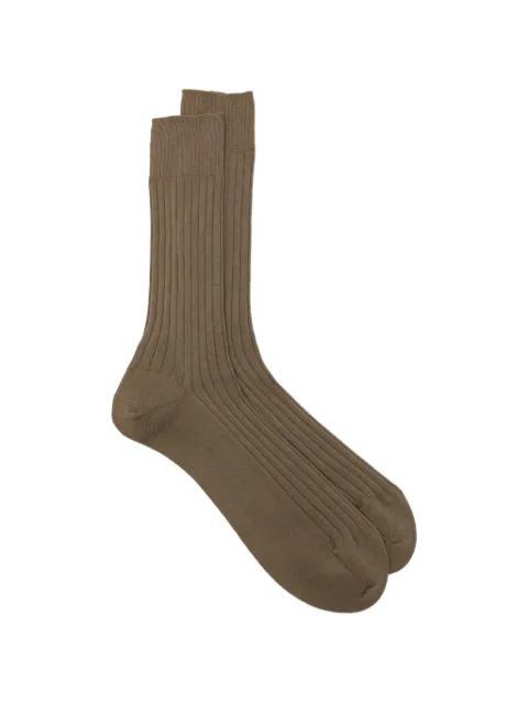 Zegna logo-print mid-calf socks