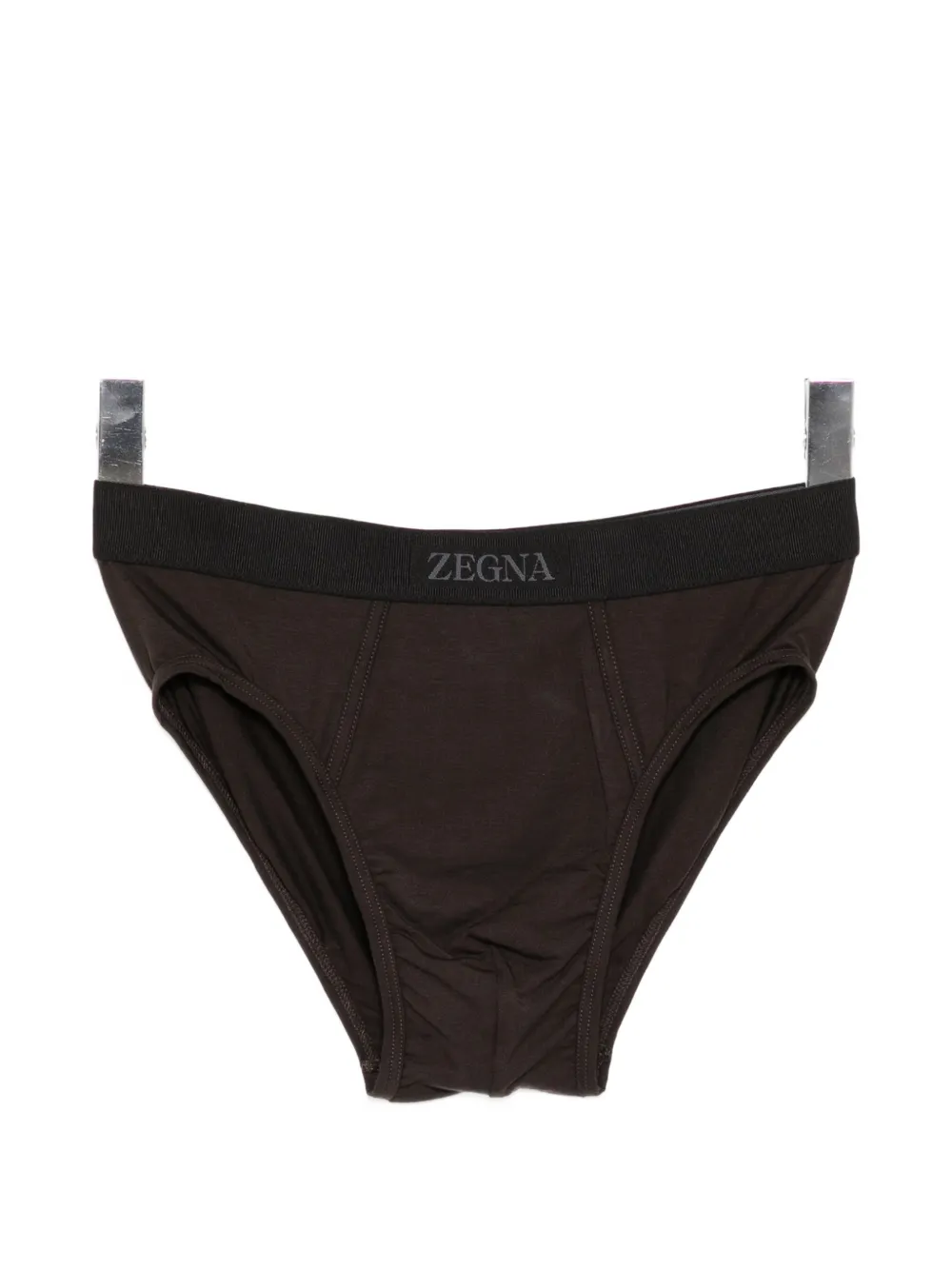 Zegna logo-waistband briefs - Braun