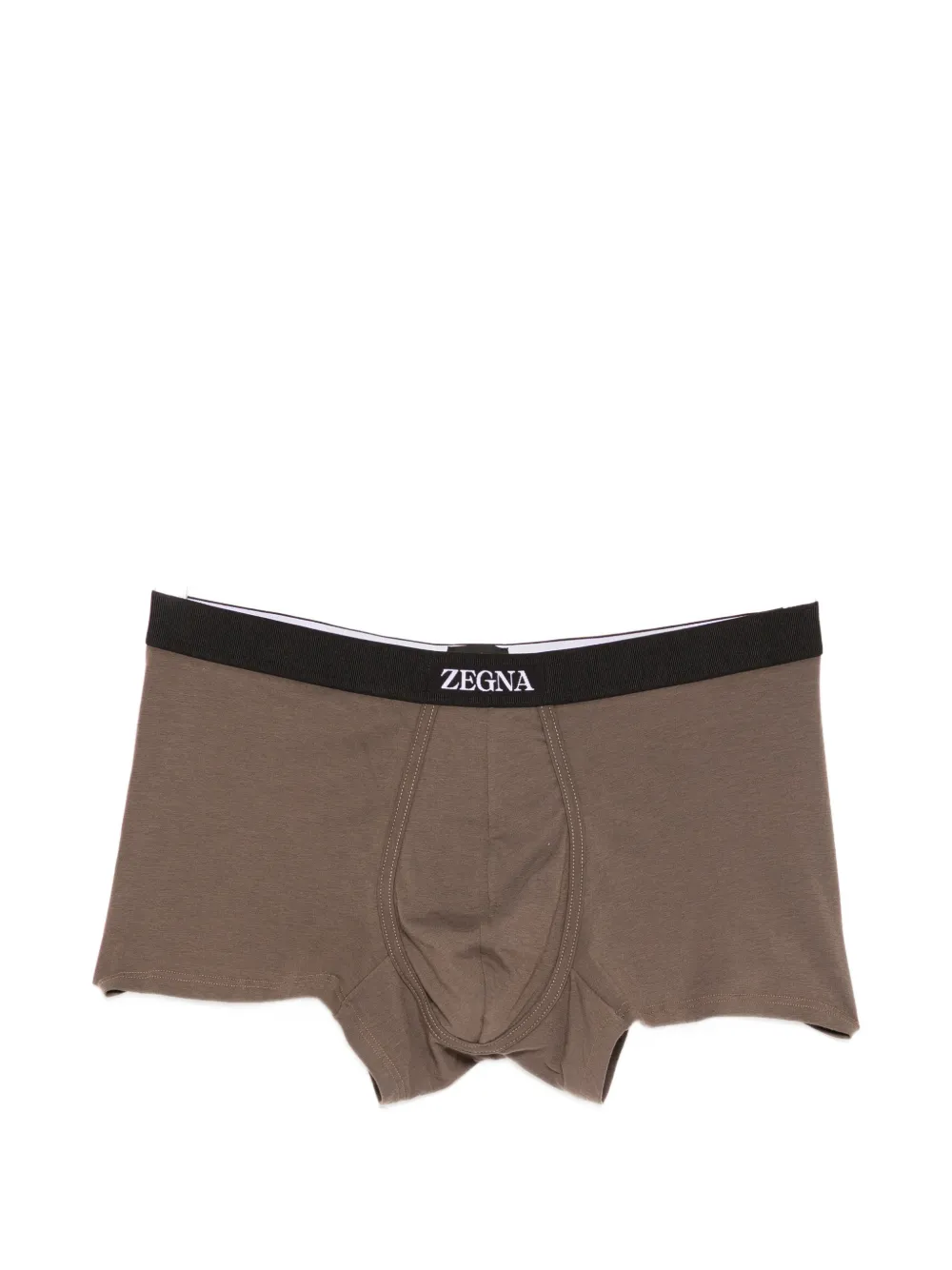 Zegna logo-waistband trunks - Marrone