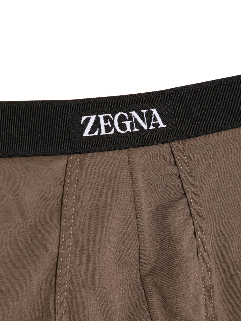 Zegna Boxershort met logoband Bruin