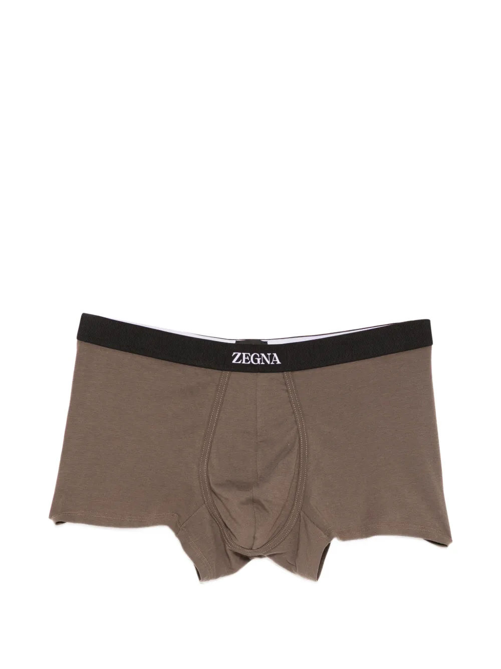 Zegna logo-waistband trunks - Marrone