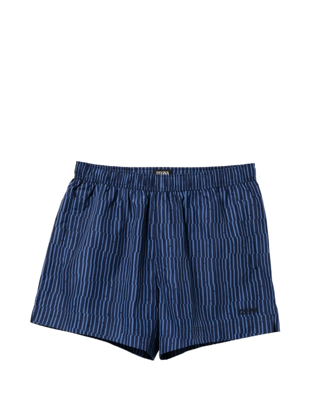 Zegna striped swim shorts - Blu