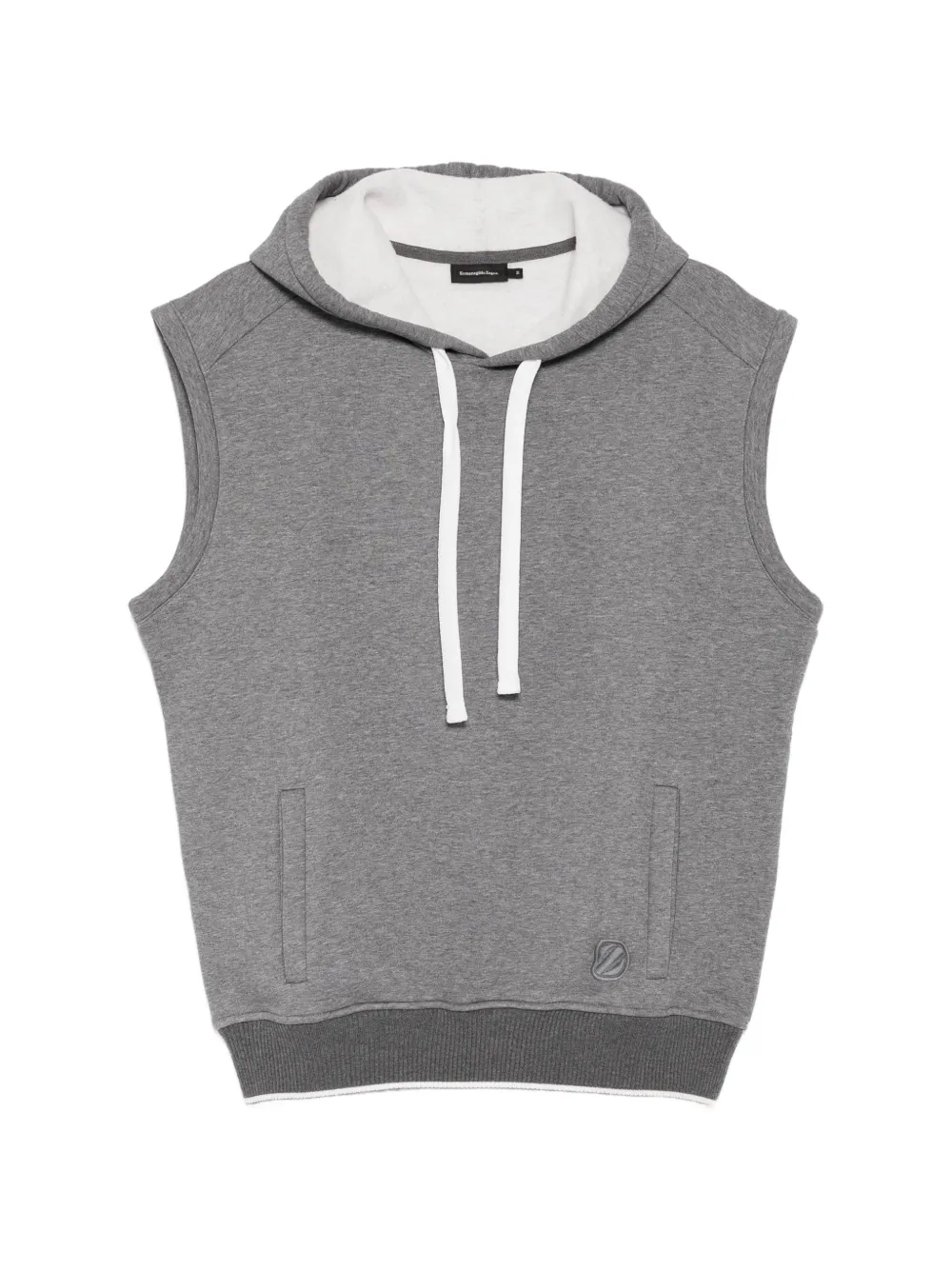 Zegna sleeveless hoodie - Grau