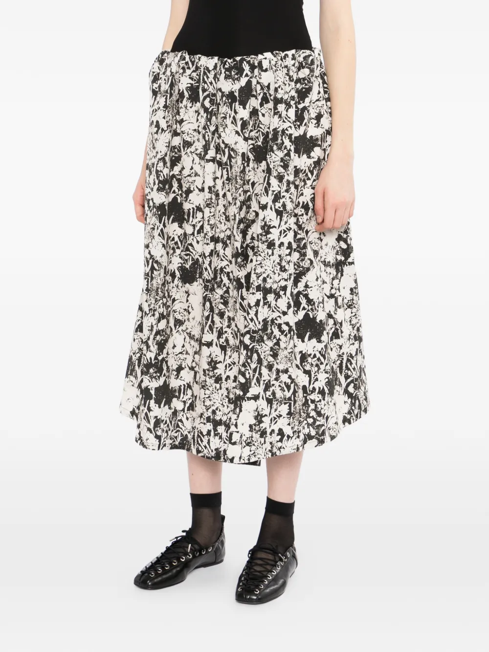 JNBY Bandeau rok met bloemenprint Wit