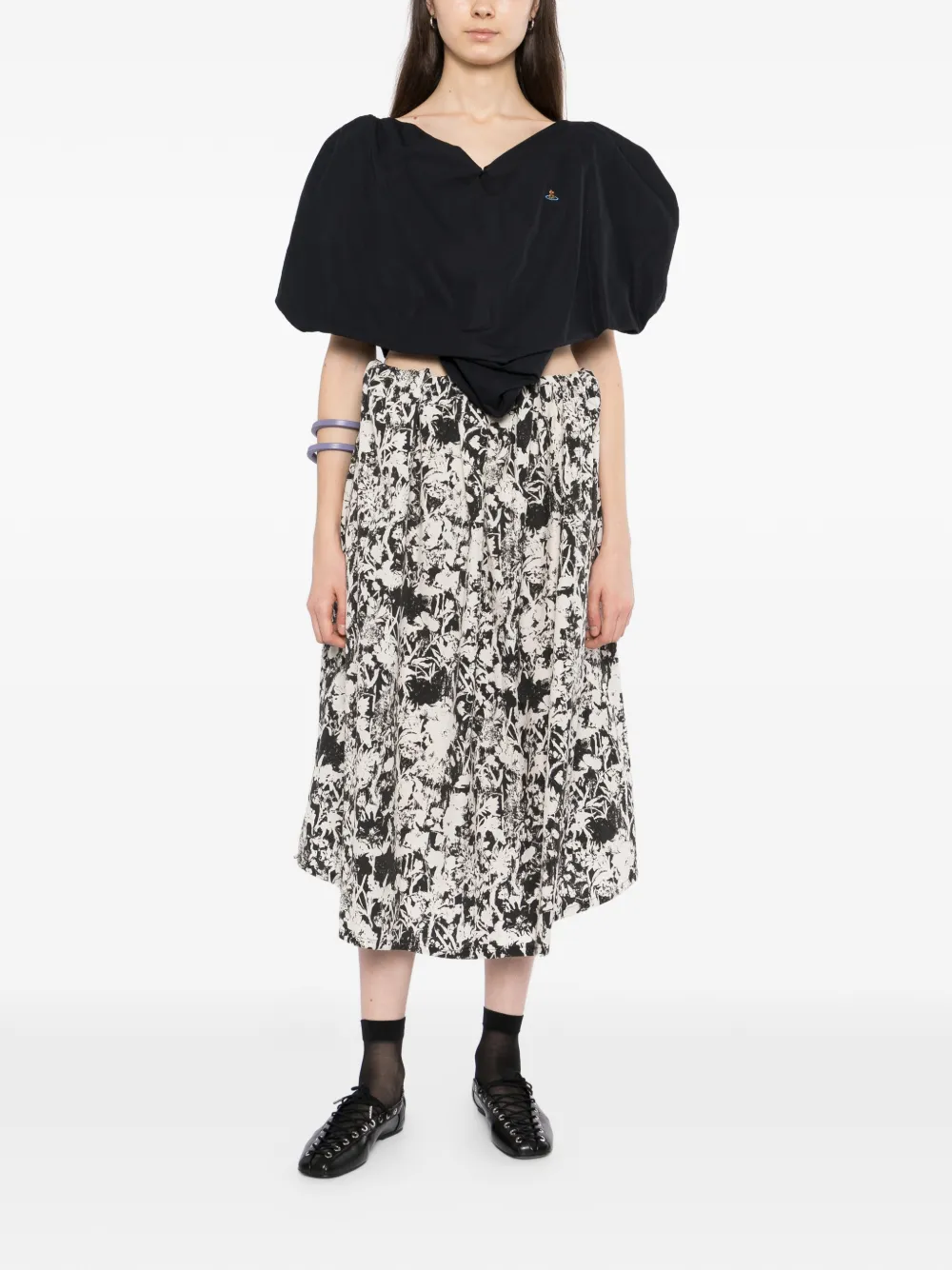 JNBY Bandeau rok met bloemenprint Wit