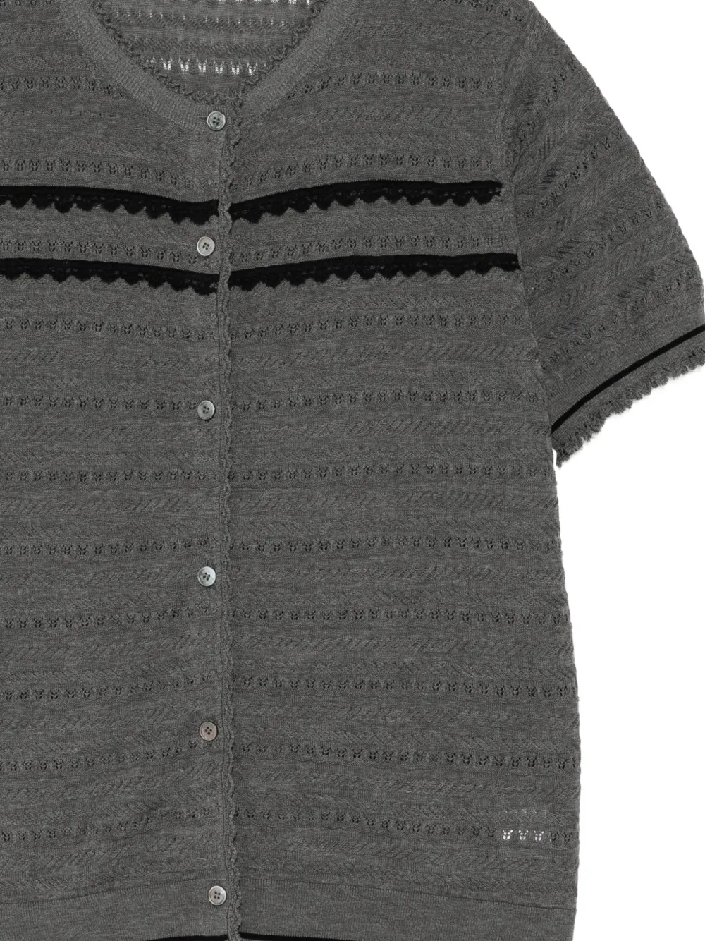 JNBY Gebreide gewelfde blouse Grijs