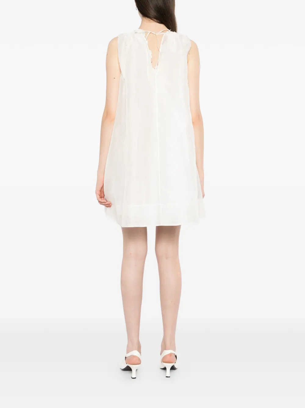 JNBY Gelaagde organza jurk Wit