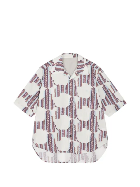 CROQUIS camisa manga corta con estampado geométrico